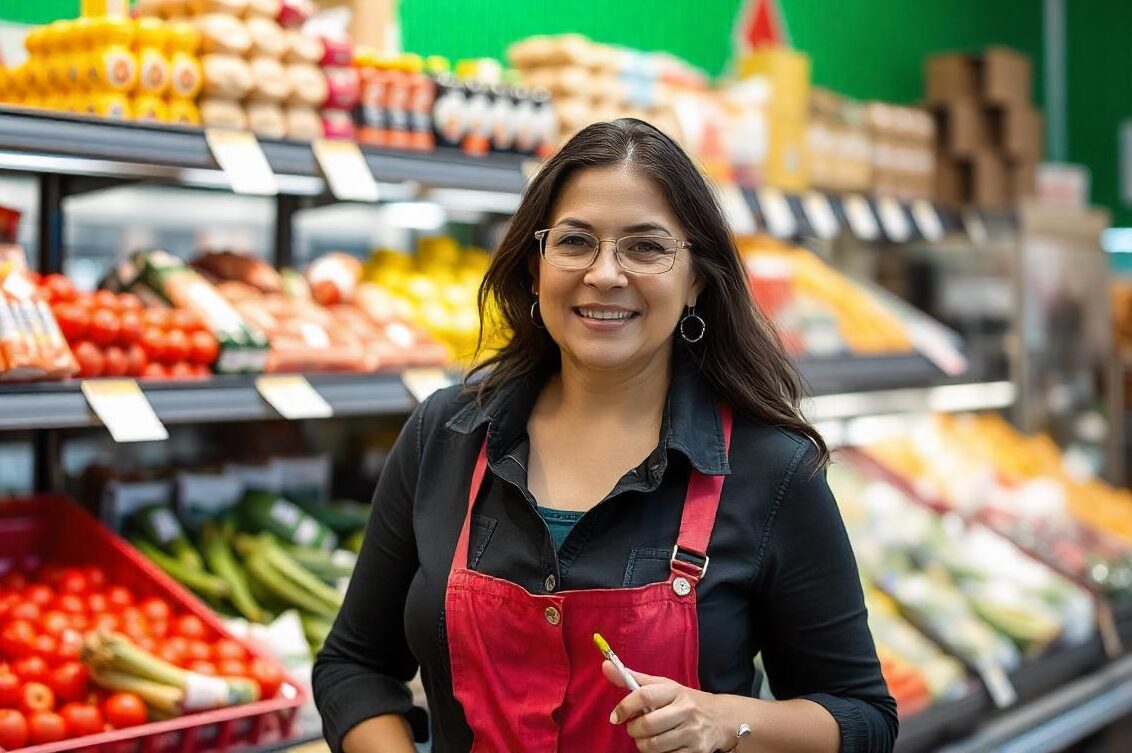 mujer emprendedora en el comercio